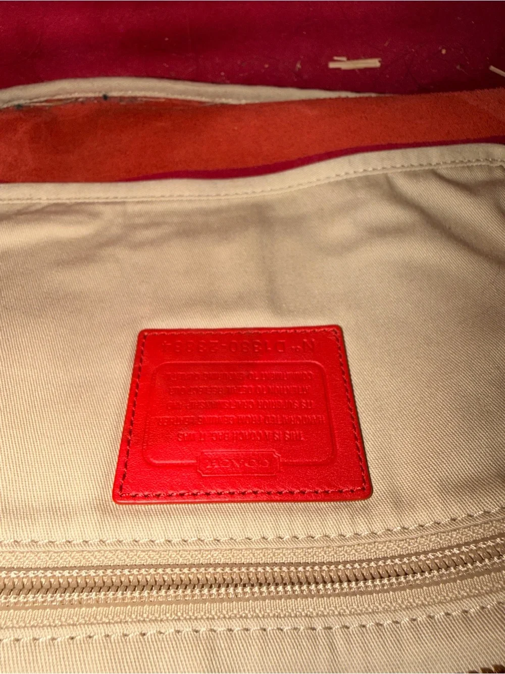 Coach leather tote